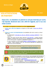 Pour accéder à vos attestations de paiement